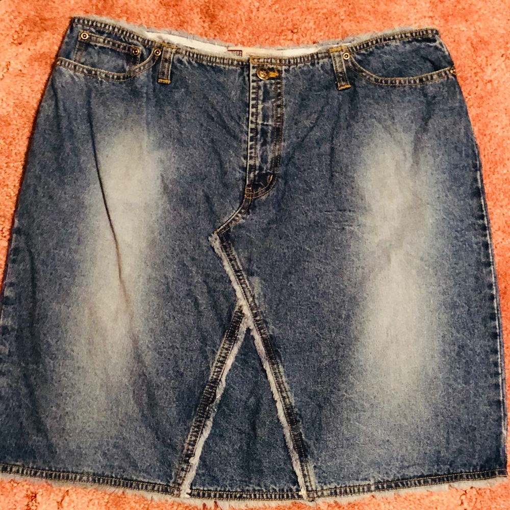 Faded Glory Jean Skirt Size 14